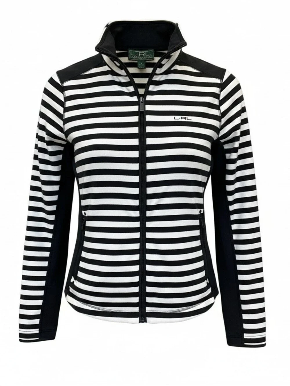 Ralph Lauren L-RL Striped Zip-Front Jacket